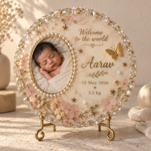 Crystal Baby Birth Keepsake — illustrative Preserved Love design preview