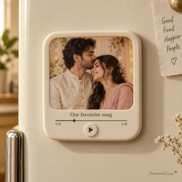 Personalized Music Photo Fridge Magnet — illustrative design preview